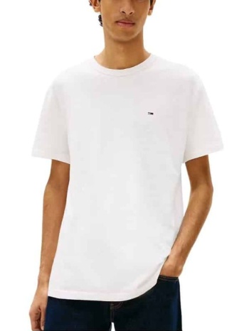 ανδρικό t-shirt λευκό tommy jeans dm0dm22514-ybl