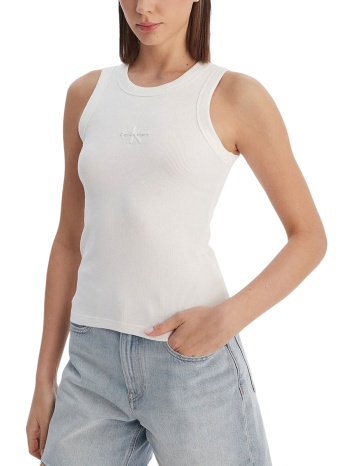 γυναικείο tank top λευκό calvin klein lv047e200g-yaf