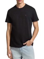 ανδρικό t-shirt μαύρο tommy jeans dm0dm22514-bds