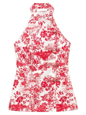 γυναικείο top κόκκινο lumina ld5484-rosso
