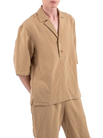 ανδρικό κοντομάνικο overshirt μπεζ vittorio 300-26-arande σε προσφορά