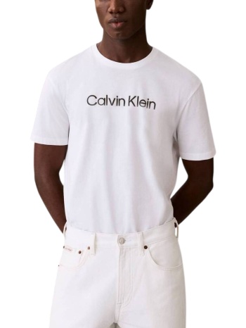 ανδρικό t-shirt λευκό calvin klein lv04lf809g-yaf