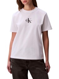 γυναικείο t-shirt λευκό calvin klein lv047c856g-yaf