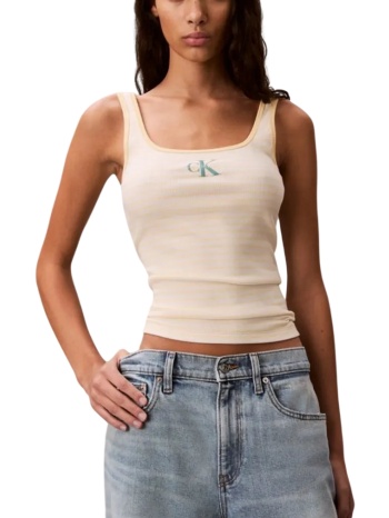 γυναικείο tank top κίτρινο calvin klein lv047f832g-xbs