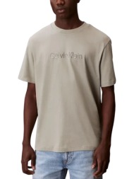 ανδρικό t-shirt μπεζ calvin klein lv04lf813g-pez