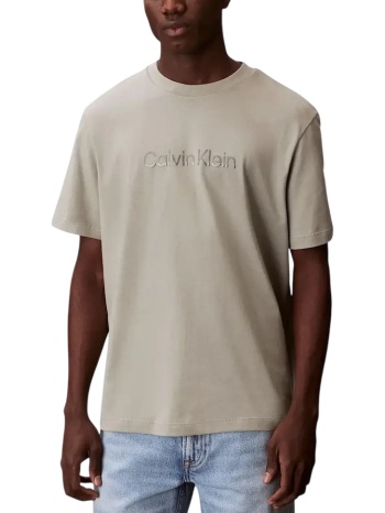 ανδρικό t-shirt μπεζ calvin klein lv04lf813g-pez