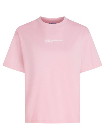 γυναικείο t-shirt ροζ karl lagerfeld jeans b2w17069-1if
