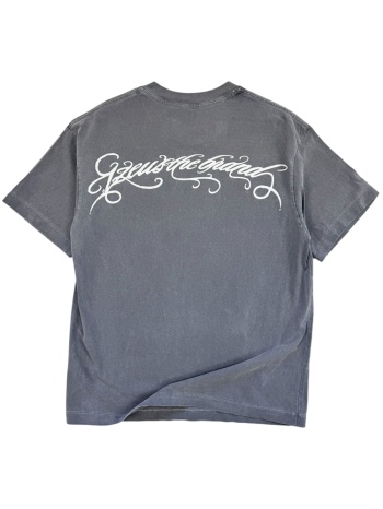 heavyweight 260gsm oversized washed grey gzeus t-shirt