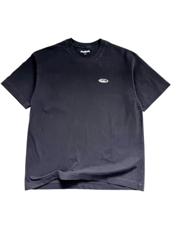 heavyweight 260gsm oversized black washed gzeus t-shirt