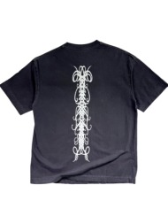 heavyweight 260gsm oversized washed black gzeus t-shirt gz100sp
