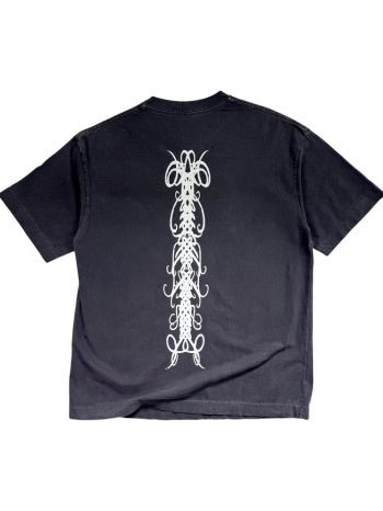 heavyweight 260gsm oversized washed black gzeus t-shirt