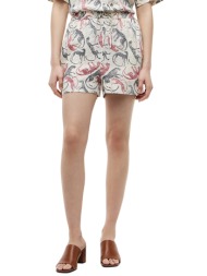 γυναικείο λινό σορτς μπεζ tommy hilfiger ww0ww49637-0f6