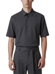 ανδρικό κοντομάνικο overshirt μαύρο vittorio balereov-black
