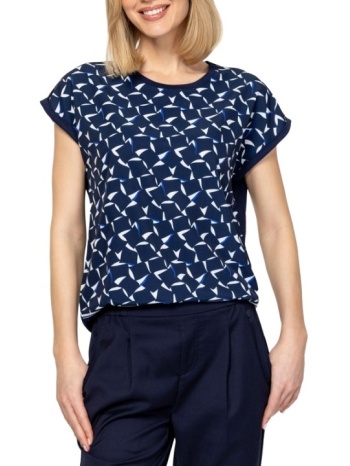γυναικείο monsa t-shirt navy μπλε heavy tools t17096-square