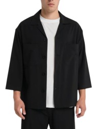 ανδρικό overshirt μαύρο ...