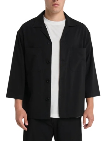 ανδρικό overshirt μαύρο royal denim lisbon5154-black σε προσφορά