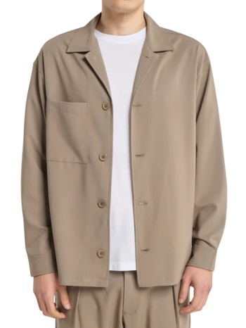 ανδρικό overshirt μπεζ royal denim kazuno5150-sand σε προσφορά