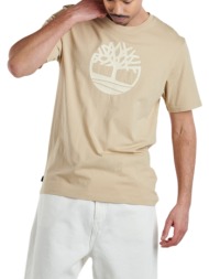 ανδρικό kenn tree logo t-shirt μπεζ timberland tb0a2c2r-y94