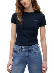 γυναικείο slim t-shirt navy μπλε tommy jeans dw0dw23479-c1g