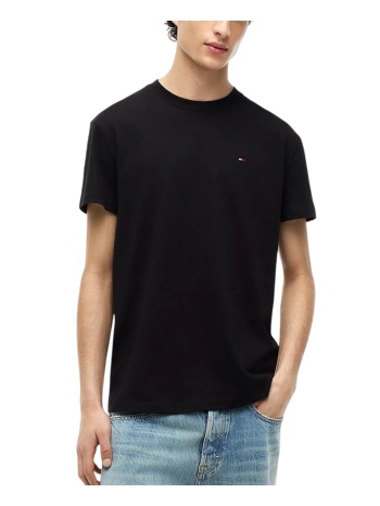 ανδρικό t-shirt μαύρο tommy jeans dm0dm22504-bds