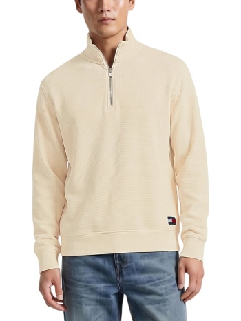 ανδρικό φούτερ μπεζ tommy jeans dm0dm23127-aef