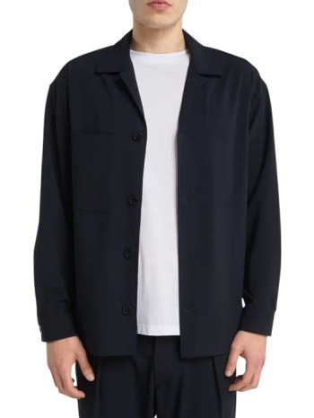 ανδρικό overshirt navy μπλε royal denim kazuno5150-blue σε προσφορά