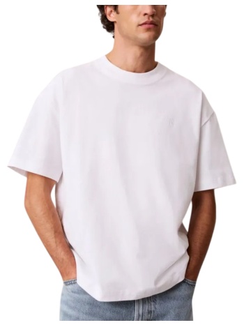 ανδρικό t-shirt λευκό calvin klein lv04rab806-yaf