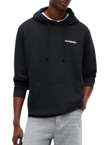 ανδρικό φούτερ μαύρο tommy jeans dm0dm23393-bds