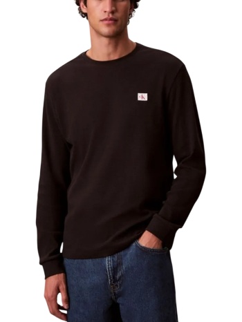 ανδρικό μακρυμάνικο t-shirt μαύρο calvin klein