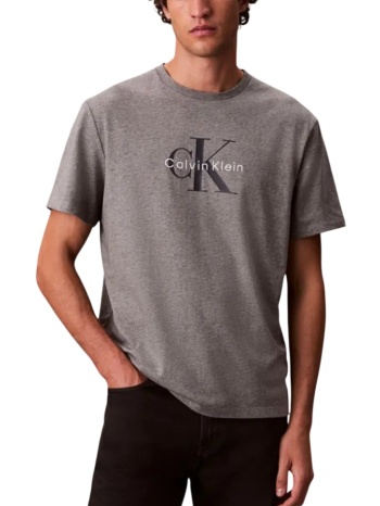 ανδρικό hero monologo t-shirt γκρι calvin klein