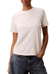 γυναικείο t-shirt λευκό calvin klein lv047g829g-yas