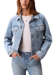 γυναικείο τζιν μπουφάν γαλάζιο calvin klein lv047f672g-1xt