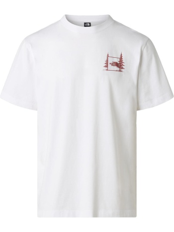 ανδρικό camping relaxed graphic t-shirt λευκό the north