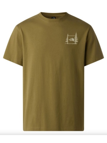 ανδρικό camping relaxed graphic t-shirt λαδί the north face