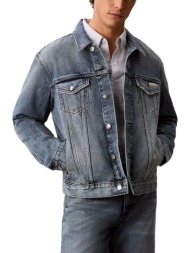 ανδρικό τζιν μπουφάν γαλάζιο calvin klein lv04rf957g-we9