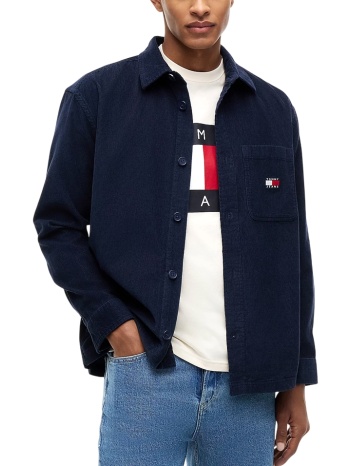 ανδρικό κοτλέ πουκάμισο navy μπλε tommy jeans dm0dm21698-c1g