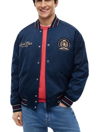 ανδρικό souvenir bomber μπουφάν navy μπλε tommy jeans