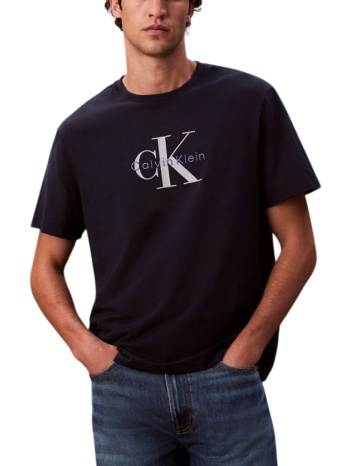 ανδρικό hero monologo t-shirt navy μπλε calvin klein
