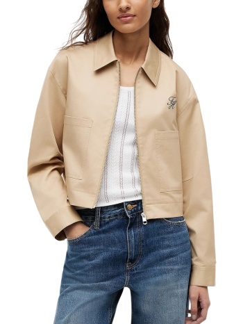 γυναικείο μπουφάν μπεζ tommy hilfiger ww0ww50144-ab9