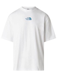ανδρικό liquid logo oversize t-shirt λευκό the north face nf0a8g9u-fn41