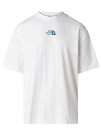 ανδρικό liquid logo oversize t-shirt λευκό the north face
