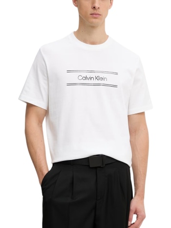 ανδρικό t-shirt λευκό calvin klein lv04lg813g-yaf