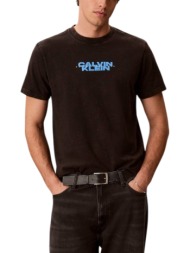 ανδρικό t-shirt μαύρο calvin klein lv04rg834g-ub1
