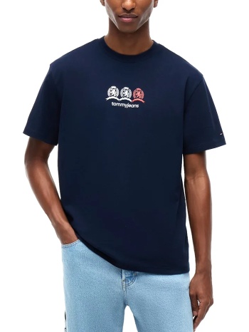 ανδρικό t-shirt navy μπλε tommy jeans dm0dm23172-c1g