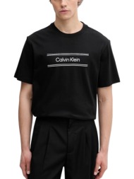 ανδρικό t-shirt μαύρο calvin klein lv04lg813g-ub1