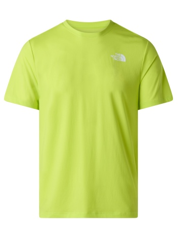 ανδρικό 24/7 t-shirt lime the north face nf0a894b-riq1