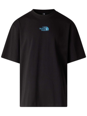 ανδρικό liquid logo oversize t-shirt μαύρο the north face