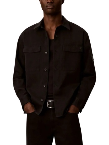ανδρικό overshirt μαύρο calvin klein lv04rg121g-ub1