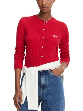 γυναικεία ζακέτα κόκκινη tommy jeans dw0dw22931-xk9