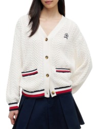 γυναικεία ζακέτα λευκή tommy jeans dw0dw22934-ybh